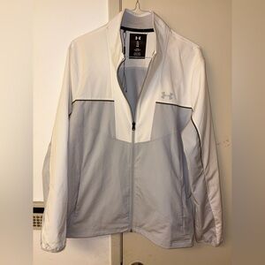 Under Armour Men's Performance Jacket in White and Gray